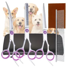 profesjonalne-nozyczki-do-strzyzenia-zwierzat-psow-i-kotow-zestaw-4ele-etui