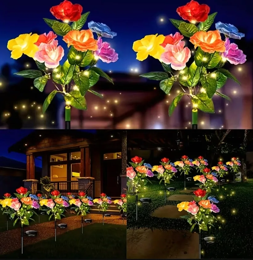 2-x-lampa-solarna-ogrodowa-wbijna-kwiat-roz-rozy-ozdoba-kwiaty-solarne-led-stan-nowy