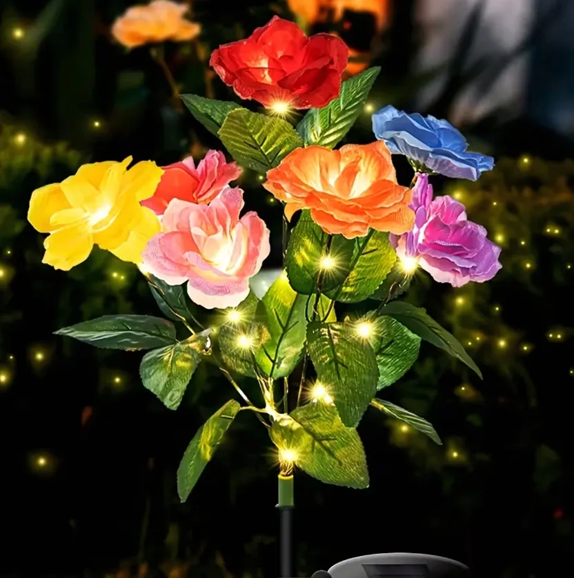 2-x-lampa-solarna-ogrodowa-wbijna-kwiat-roz-rozy-ozdoba-kwiaty-solarne-led-stan-nowy