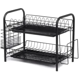 suszarka-do-naczyn-dwupoziomowa-metalowa-ociekacz-stojaca-czarna-duza