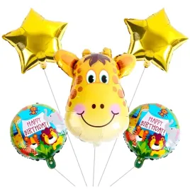 zestaw-balonow-urodzinowych-zyrafa-zwierzeta-na-urodziny-przyjecia-5-szt