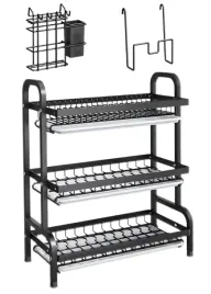 suszarka-do-naczyn-best-and-fast-trzypoziomowa-czarna-53x61-cm