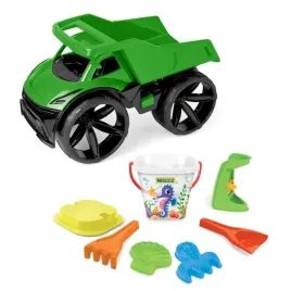 wader-maximus-wywrotka-zielona-z-kompletem-do-piasku-7-el-59-cm