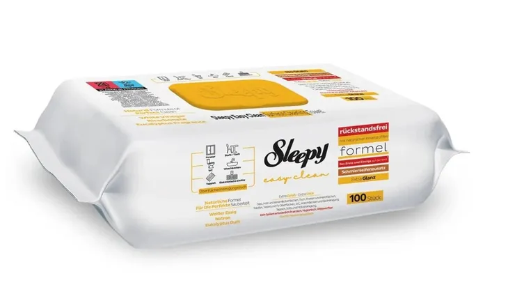 Mokre chusteczki do sprzątania SLEEPY Easy Clean nawilżane 100 szt