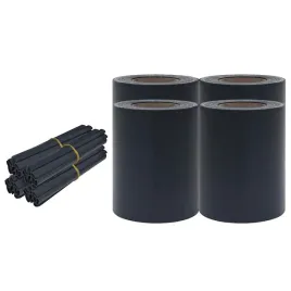 oslony-na-ogrodzenie-4-szt-pvc-35x019-m-ciemnoszare-mat