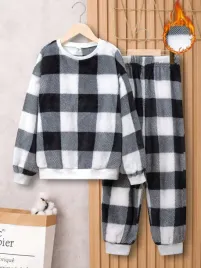 dc47306-shein-pluszowy-ocieplany-komplet-w-kratke-bluza-spodnie-10-134