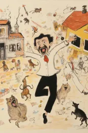 plakat-61x915cm-chaos-w-miasteczku