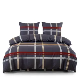 komplet-poscieli-3d-antonio-rozmiar-160x200-poszewki-70x80-kratka