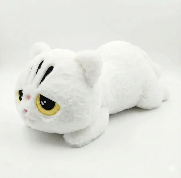 pluszowy-bialy-puszysty-kot-45cm-stan-nowy
