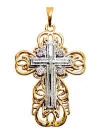 wisiorek-krzyzyk-srebrno-zloty-23x16-mm-165