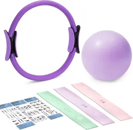 zestaw-treningowy-do-pilatesu-pierscien-pilka-tasmy-oporowe-fioletowy