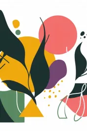 plakat-61x915cm-kolorowa-abstrakcja-botaniczna