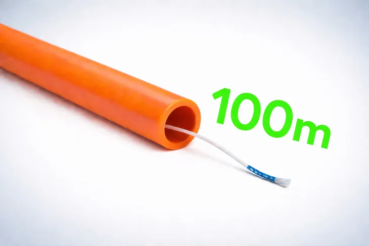 Mikrorurka grubościenna doziemna 12/8mm z pilotem 100m