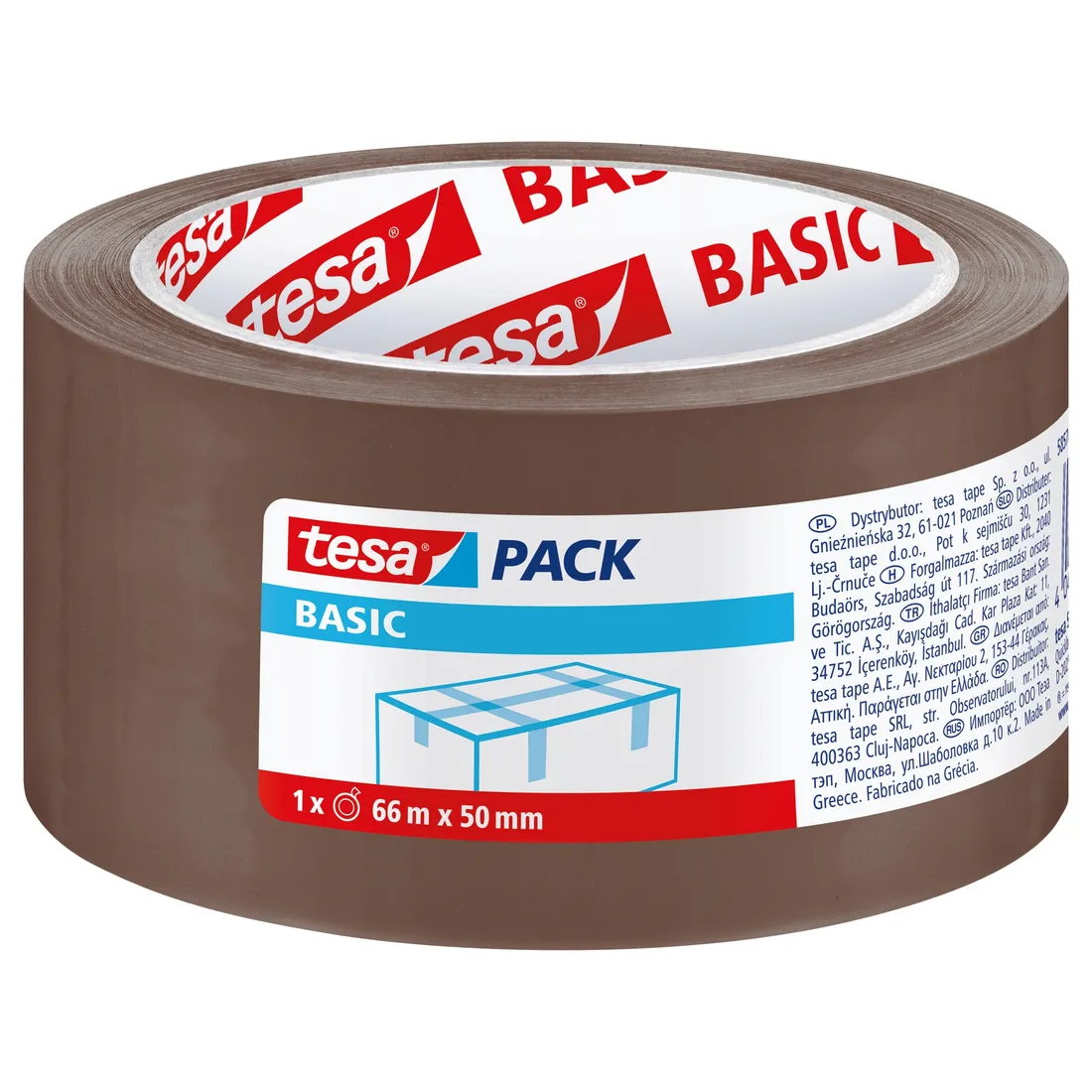 tasma-pakowa-basic-66m-50mmbrazowa-h5857100-stan-nowy