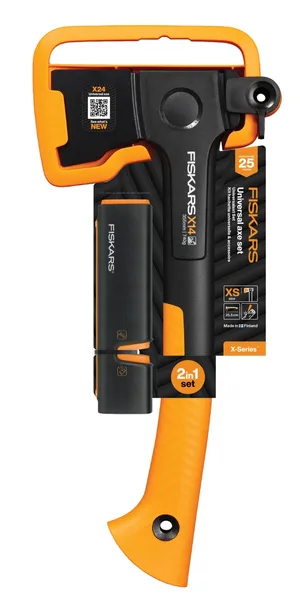 Siekiera uniwersalna X14 740g dł.35,5 cm ostrzałka zestaw Fiskars F1075432