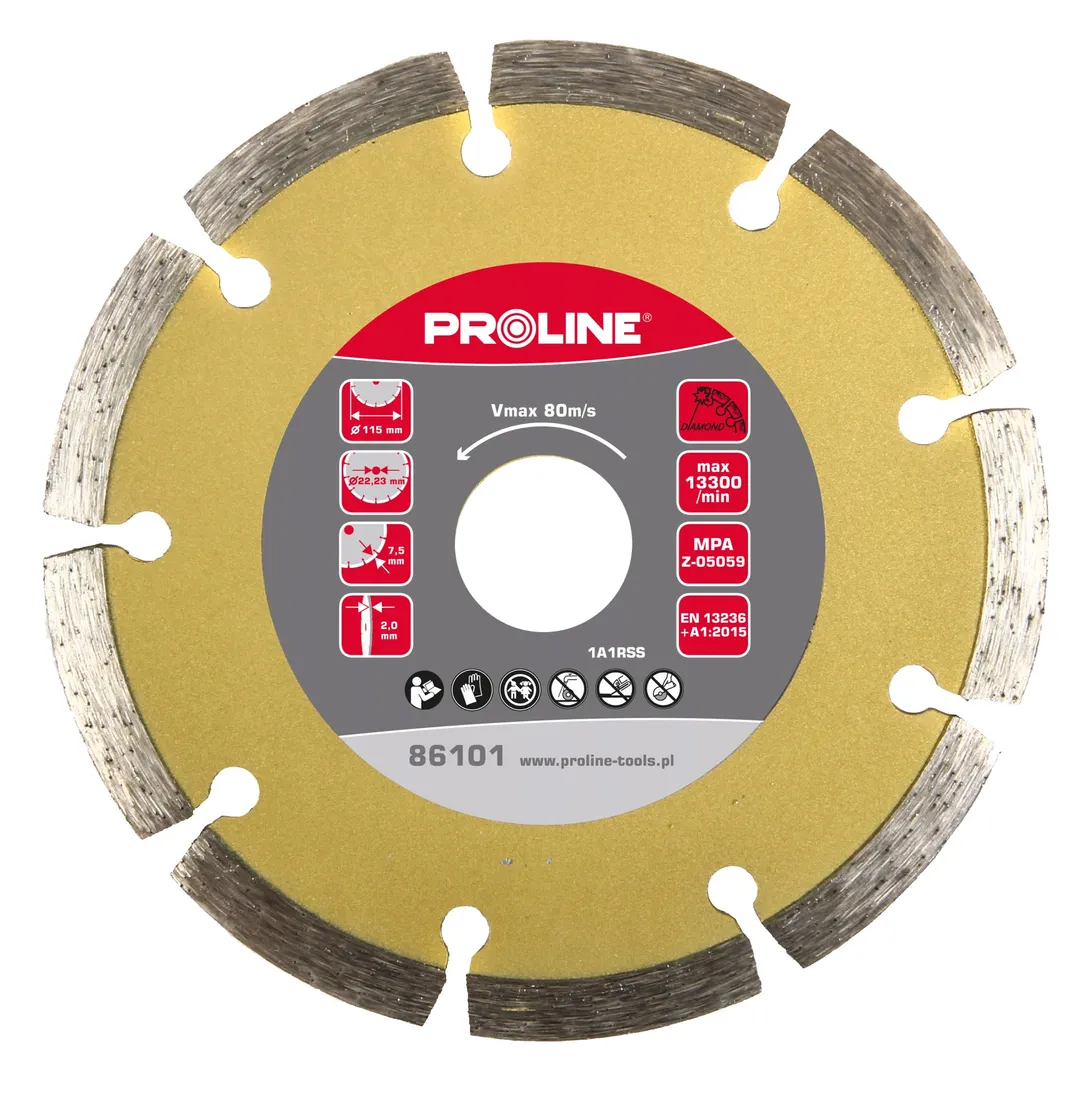 proline-tarcza-diamentowa-segment-115mm-86101-stan-nowy