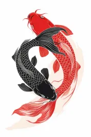 plakat-61x915cm-yin-i-yang-koi