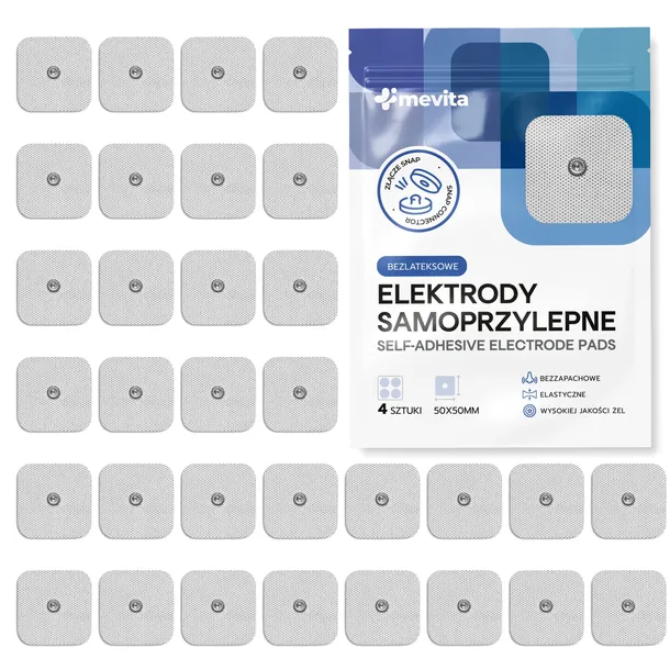 ELEKTRODY ŻELOWE TENS EMS DO ELEKTROSTYMULACJI SANITAS Beurer 5x5cm 32 szt.