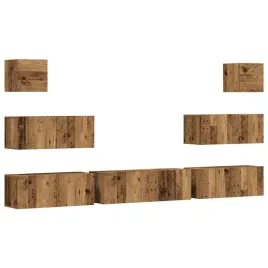 7-cz-zestaw-szafek-tv-stare-drewno-material-drewnopochodny