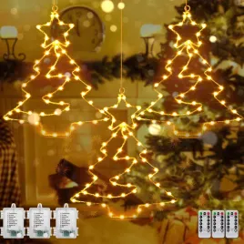 3x-lampki-swiateczne-zewnetrzne-choinka-55-led-na-baterie-na-pilota