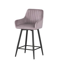 hoker-barowy-obrotowy-krzeslo-barowe-welurowe-rozowe-stolek-taboret-niski