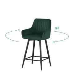 hoker-barowy-obrotowy-krzeslo-barowe-welurowe-stolek-zielony-polhoker