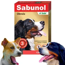 Zdjęcie produktu Sabunol obroża czerwona 50 cm przeciw kleszczom i pchłom