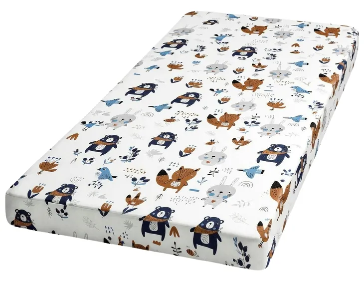 MATERAC PIANKOWY 60x120cm dziecięcy DO ŁÓŻECZKA pokrowiec BAWEŁNA 135