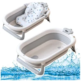 wanienka-z-termometrem-dla-niemowlat-skladana-materac-w-gwiazdki-szara-lean