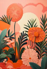 plakat-675x100cm-koralowy-ogrod