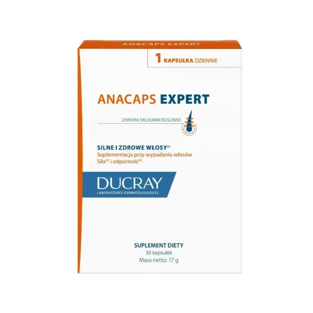 DUCRAY ANACAPS EXPERT Suplement diety na wypadanie włosów - 30 kapsułek