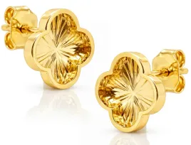damskie-zlote-kolczyki-na-sztyft-diamentowane-koniczynki-14kt-585