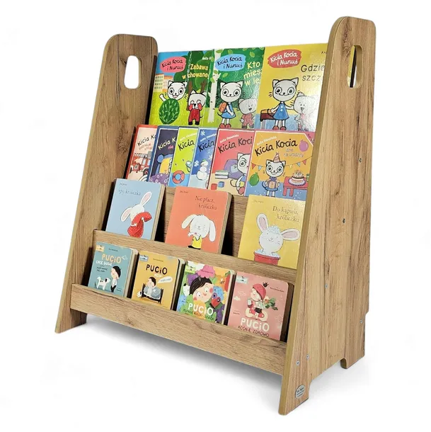 Biblioteczka Montessorii - regał na książki dla dziecka dębowy BKC-310
