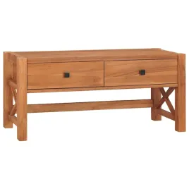 drewniana-szafka-rtv-z-teku-100-x-40-x-45-cm-naturalna-z-2-szufladami
