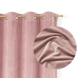 zaslona-welurowa-na-przelotkach-140x250-velvet-gruba-welur-pudrowy-roz
