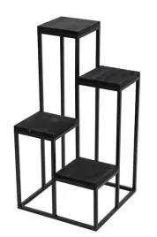 kwietnik-czarny-metalowy-stojacy-kwadratowy-4-polki-polski-produkt-premium