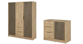 nowoczesny-zestaw-szafa-3d-komoda-2d-lamele-szara-dab-artisan-grafit