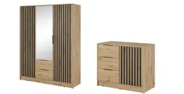 nowoczesny-zestaw-szafa-3d-komoda-2d-lamele-szara-dab-artisan-grafit