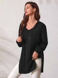 hc24218-shein-luzna-bluza-damska-z-kapturem-czarny-s