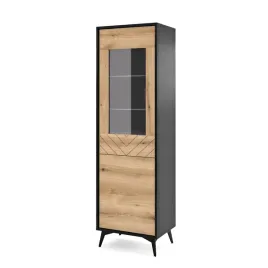 witryna-dwudrzwiowa-boulia-czarna-dab-jodelka