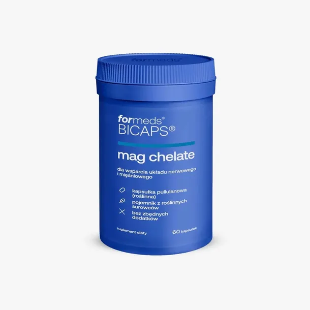 ForMeds BICAPS Mag Chelate x 60 kaps. CHELAT MAGNEZU STRES REGENERACJA