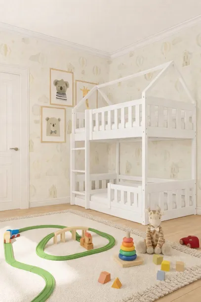 Łóżko piętrowe DOMEK ZUZIA SLIM 160x80 + MATERACE GRATIS