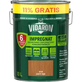 vidaron-impregnat-do-drewna-10l-zloty-dab-v19-9l-1l-11percent-gratis