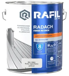 rafil-radach-farba-na-dach-bialy-sygnalowy-ral-9003-10l-polmat