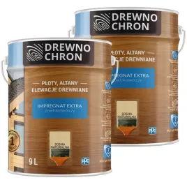 drewnochron-impregnat-extra-18l-sosna-naturalna-zestaw-2x9l