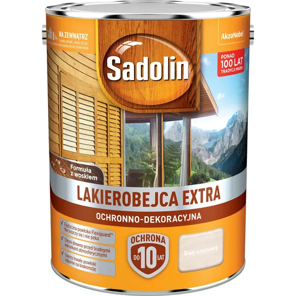 sadolin-extra-lakierobejca-trwala-ochrona-dekoracja-drewna-5l-bialy-kremowy-stan-nowy