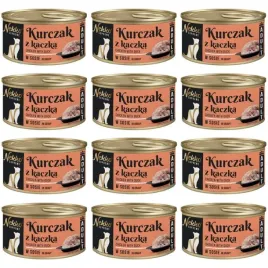 nekko-supreme-mokra-karma-dla-kota-kurczak-kaczka-w-sosie-puszka-12-x-80g