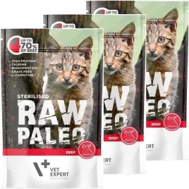 raw-paleo-sterilised-mokra-karma-dla-kota-monoprotein-wolowina-12-x-100g