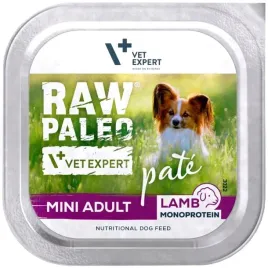 vetexpert-raw-paleo-pate-mini-adult-lamb-150g