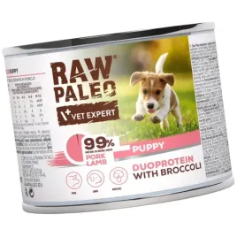 raw-paleo-puppy-duo-200g-mokra-karma-dla-szczeniat-wieprzowina-jagniecina